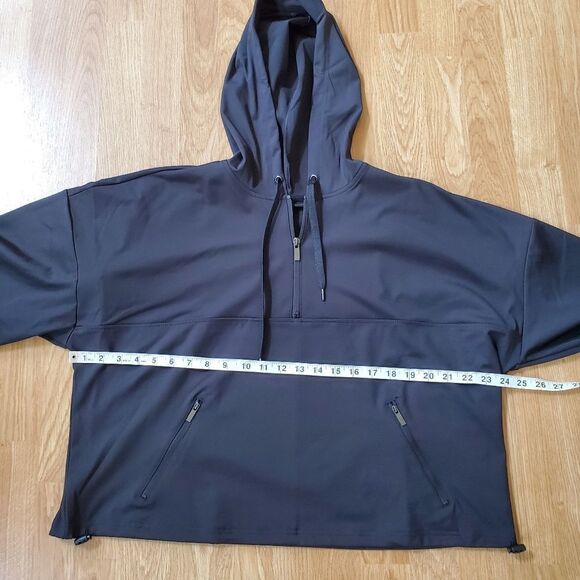 Ideology  Cropped Quarter-Zip Hoodie sz Lg - Picture 9 of 12